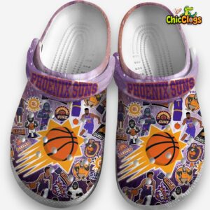 Phoenix Suns Patterned Clogs - NBA Printed Design Crocs for Fans - Image 3