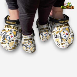 Pittsburgh Steelers NFL Sport Classic Crocs For Men, Women, Kids - Image 2