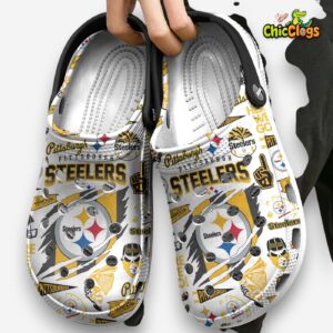 Pittsburgh Steelers NFL Sport Classic Crocs For Men, Women, Kids - Image 3