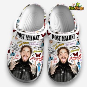 Post Malone Rapper Music Classic Crocs For Men, Women, Kids - Image 1