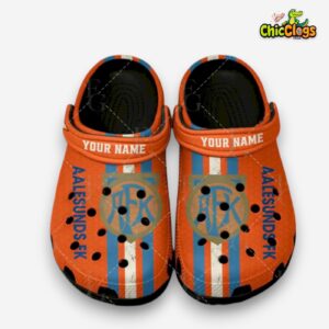 Printed Aalesunds Fotballklubb Crocs Clogs - Unique Design Footwear - Image 1