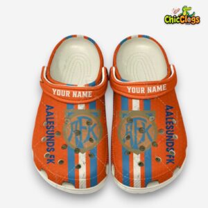 Printed Aalesunds Fotballklubb Crocs Clogs - Unique Design Footwear - Image 2