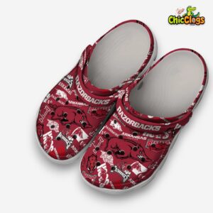 Printed Arkansas Razorbacks Crocs Clogs - NCAA Patterned Footwear - Image 5