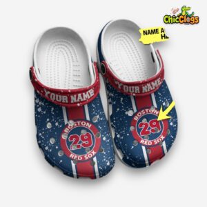 Boston Red Sox Printed Baseball Team Crocs Clogs - Stylish Fan Footwear - Image 4