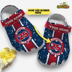 Boston Red Sox Printed Baseball Team Crocs Clogs - Stylish Fan Footwear - Image 5