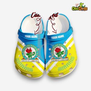 Printed Blackburn Rovers Crocs Clogs - Unique Design for Fans - Image 1