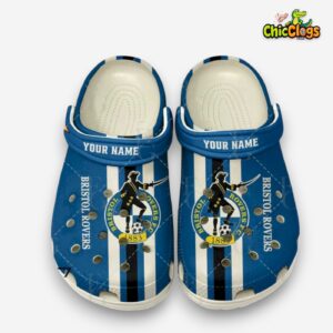 Printed Bristol Rovers Clogs - League One Football Design Crocs - Image 2