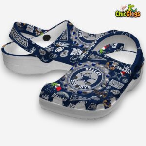 Printed Dallas Cowboys Crocs Clogs - NFL Team Design Footwear - Image 2