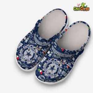 Printed Dallas Cowboys Crocs Clogs - NFL Team Design Footwear - Image 3
