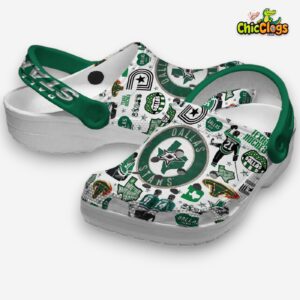 Printed Dallas Stars NHL Clogs - Unique Pattern Crocs for Fans - Image 1