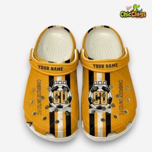 Printed Design Cambridge United F.C. League One Crocs Clogs for Fans - Image 2