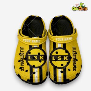 Printed Design Lillestrøm Sportsklubb Crocs Clogs - Unique & Stylish Footwear - Image 1
