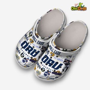 Printed Design Oral Roberts Golden Eagles Crocs Clogs - Image 1