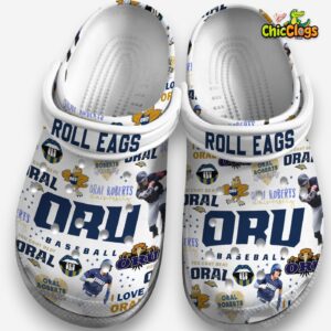 Printed Design Oral Roberts Golden Eagles Crocs Clogs - Image 3