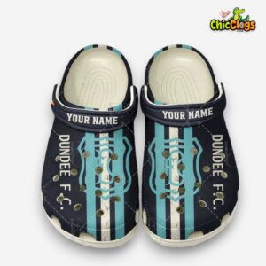 Printed Dundee FC SPFL Clogs - Football Design Crocs for Fans - Image 2