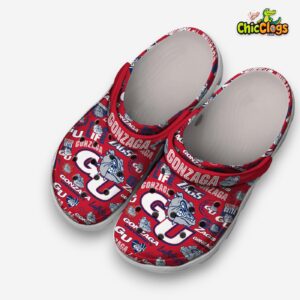 Printed Gonzaga Bulldogs Crocs Clogs - Stylish NCAA Design for Fans - Image 4