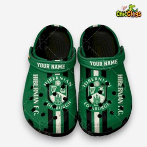 Printed Hibernian FC SPFL Design Crocs Clogs - Comfortable & Stylish Footwear - Image 1