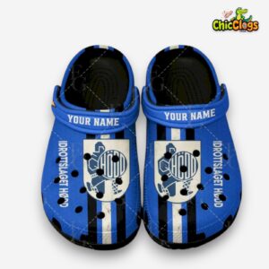 Printed Hødd Fotball Pattern Crocs Clogs - Unique Design for Fans - Image 1