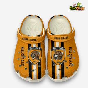 Printed Hull City Football Crocs Clogs - Unique Design for Fans - Image 2