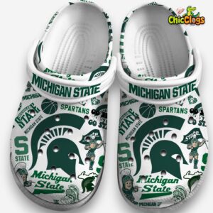 Printed Michigan State Spartans Crocs Clogs - NCAA Design Footwear - Image 3