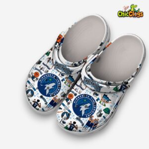 Printed Minnesota Timberwolves NBA Crocs Clogs - Unique Pattern Design - Image 2