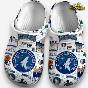 Printed Minnesota Timberwolves NBA Crocs Clogs - Unique Pattern Design - Image 4