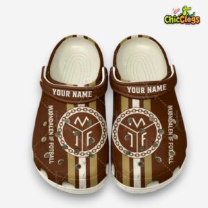 Printed Mjøndalen IF Pattern Crocs Clogs - Stylish Comfort for Fans - Image 2