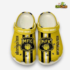Printed Moss FK Pattern Crocs Clogs - Stylish & Comfortable Footwear - Image 2