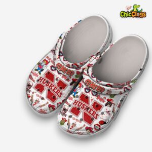 Printed Nebraska Cornhuskers Crocs Clogs - NCAA Design Footwear - Image 1