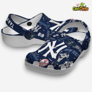 Printed New York Yankees MLB Crocs Clogs - Unique Pattern Design Footwear - Image 2