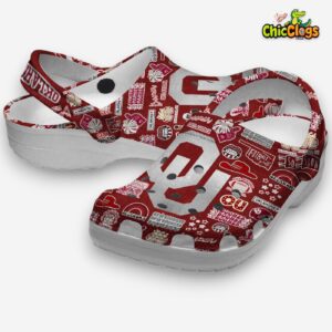 Printed Oklahoma Sooners Crocs Clogs - NCAA Design Footwear - Image 2