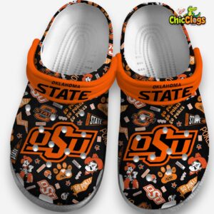 Printed Oklahoma State Cowboys Crocs Clogs - NCAA Team Design Footwear - Image 3