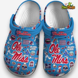 Printed Ole Miss Rebels Crocs Clogs - NCAA Design Footwear - Image 3