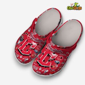 Printed Pattern Cleveland Guardians Crocs Clogs - MLB Team Design - Image 2