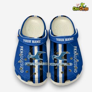 Printed Pattern Crocs Clogs - Fotballklubben Haugesund Design - Image 2