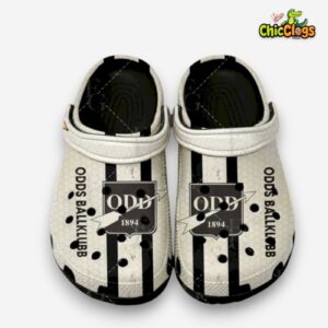 Printed Pattern Crocs Clogs - Odds Ballklubb Design Footwear - Image 1