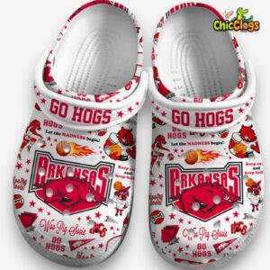 Printed Pattern Go Hogs Crocs Clogs - Unique Design for Ultimate Comfort - Image 3