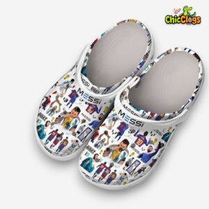 Printed Pattern Lionel Messi Crocs Clogs - Stylish Soccer Inspired Footwear - Image 7
