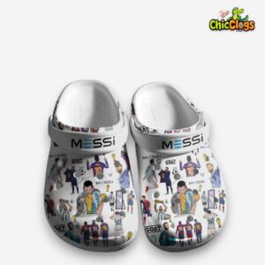 Printed Pattern Lionel Messi Crocs Clogs - Stylish Soccer Inspired Footwear - Image 8