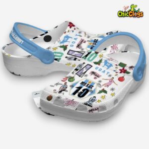 Printed Pattern Lionel Messi Crocs Clogs - Stylish Soccer Inspired Footwear - Image 9