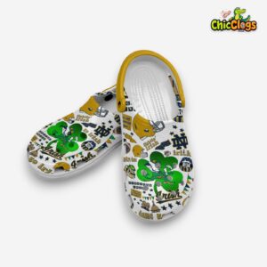 Printed Pattern Notre Dame Fighting Irish Crocs Clogs for Fans - Image 8