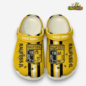 Printed Pattern Raufoss IL Crocs Clogs - Unique Design for Comfort and Style - Image 1
