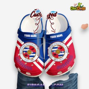 Printed Pattern Reading FC Crocs Clogs - Unique Design for Comfort and Style - Image 1