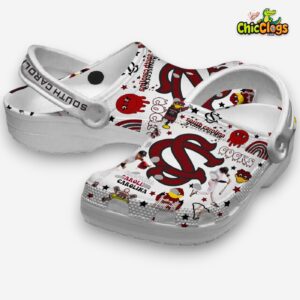 Printed Pattern South Carolina Gamecocks Crocs Clogs - NCAA Team Design - Image 1