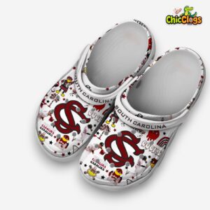 Printed Pattern South Carolina Gamecocks Crocs Clogs - NCAA Team Design - Image 2