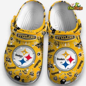 Printed Pittsburgh Steelers Clogs - NFL Pattern Crocs for Fans - Image 3
