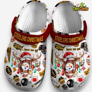 Printed Pittsburgh Steelers Clogs - NFL Pattern Crocs for Fans - Image 4