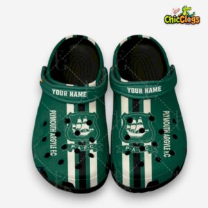 Printed Plymouth Argyle FC Championship Crocs Clogs for Fans - Image 1