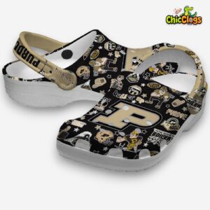 Printed Purdue Boilermakers Crocs Clogs - NCAA Design Footwear - Image 2