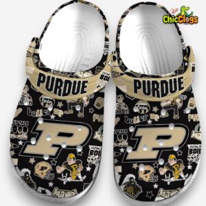 Printed Purdue Boilermakers Crocs Clogs - NCAA Design Footwear - Image 4